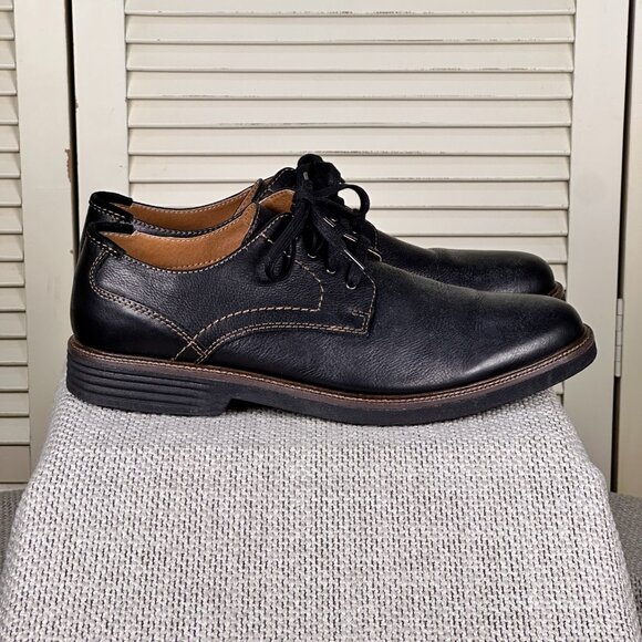 Dockers Parkway Black Leather Lace Up Round Toe Men\'s Dress Shoes Size 10.5 M main image 7